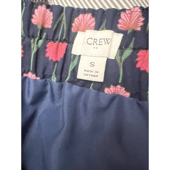 NWOT J Crew Factory Womens Navy Floral Pull On Pencil MIDI Skirt Small - Picture 8 of 10